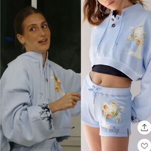 Boys Lie Perpetual Feelings Henley Crewneck and Shorts